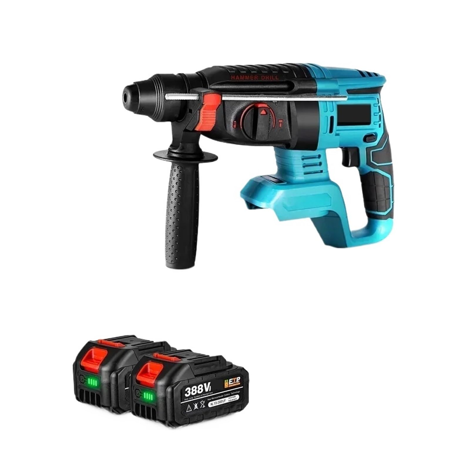 Wiertarka Udarowa 26MM Bezszczotkowa Elektryczna Wiertarka Udarowa Wielofunkcyjna Obrotowa Akumulatorowa Elektronarzędzia Do Akumulatora 18 V(2Xbattery option 5)