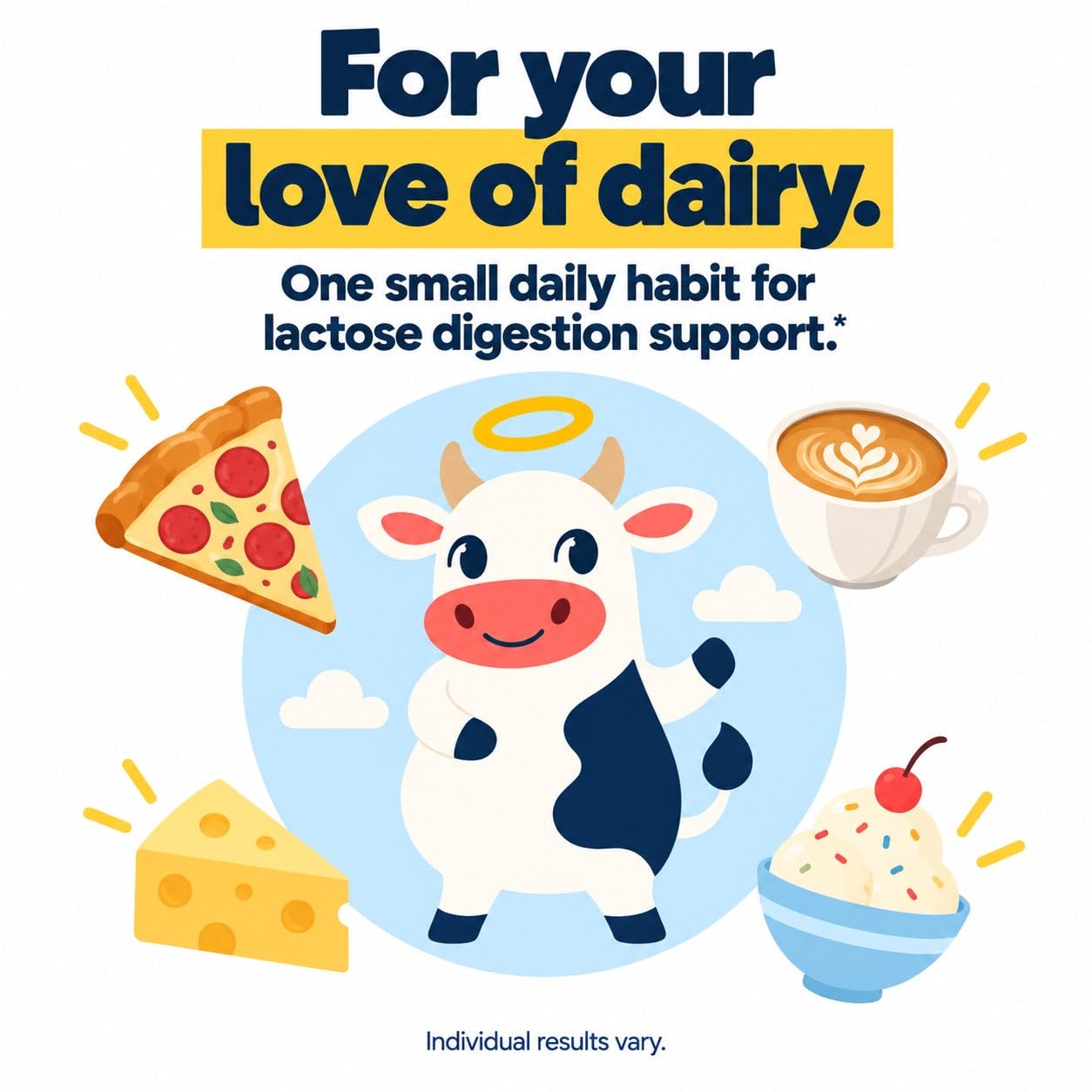 Once a Day Lactose Intolerance Pill | All Day Dairy Digestion Relief | Long-Lasting Lactase Enzyme Alternative Helps Reduce Gas, Bloating & Discomfort, 30 Days — Amazon image 8