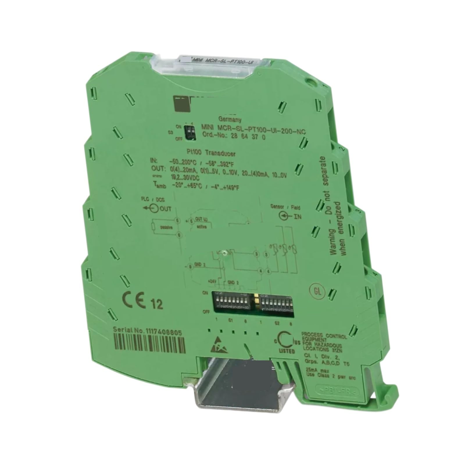 HKEJSJWA Transmitter MINI MCR-SL-PT100-UI-200-NC 2864370, Measurement Transmitter