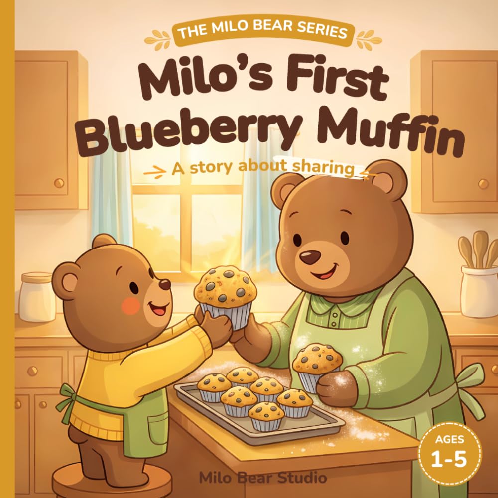 Milo's First Blueberry Muffin: A Sharing Picture Book for Toddlers Ages 1–5 — A Gentle Bedtime Story About Baking Together, Trying Something New & Sharing with Family (The Milo Bear Series)