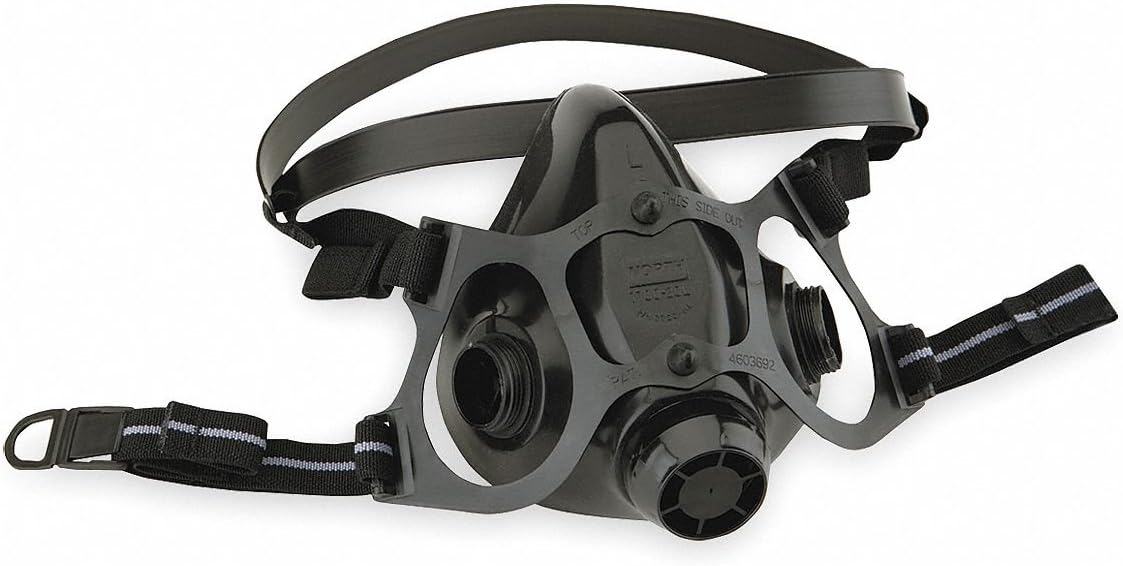 North Safety 770030L 7700 Series Silicone Half Mask Respirator Large (1 EA) Mask Only