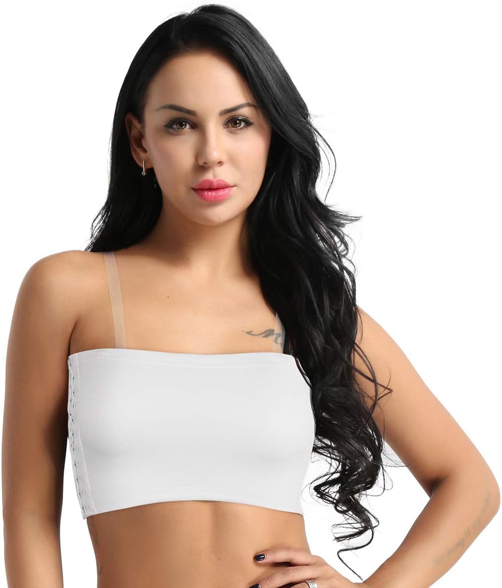 AlviviWomen's Strapless Chest Binder Breast Compression Wrap Tomboy Sports Bra Short Corset