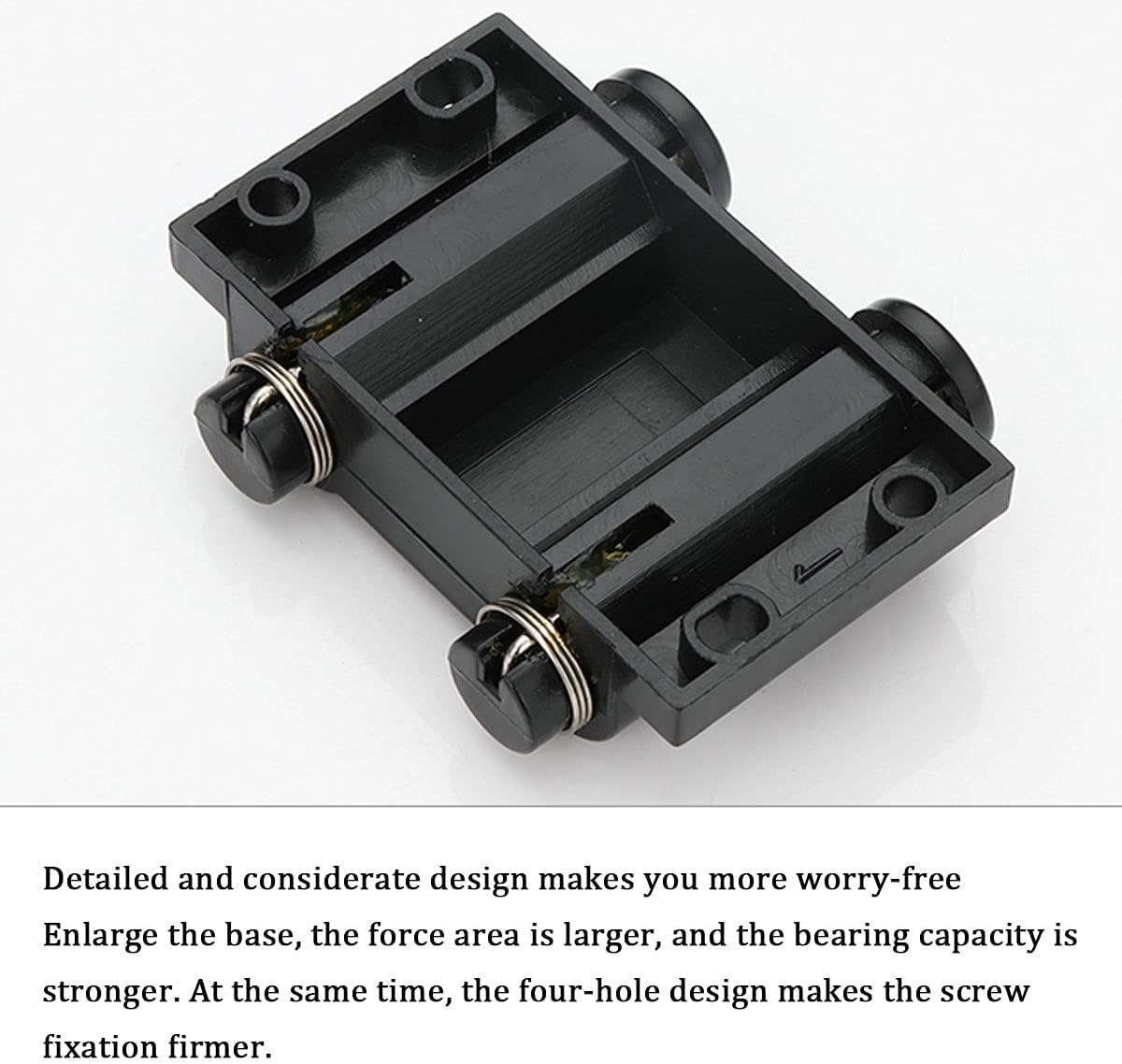 Push-to-Open Door Catch Cupboard Latch Touch Heavy Duty Black Cabinet Drawer Magnet to Open Pressure Release