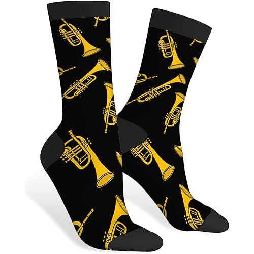 AOYEGO Colorful Cardiograms Funny Socks Health Curve Novelty Casual Crew Socks Contrast Color Design for Women Men Gift
