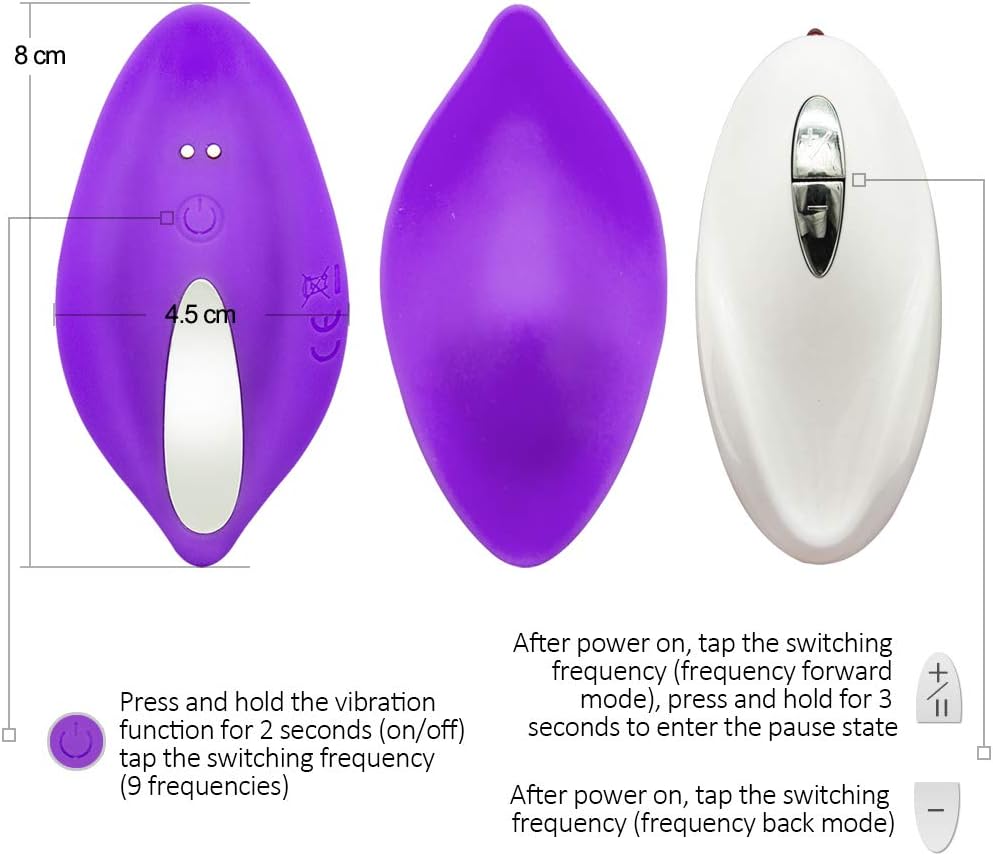 Wireless Remote Silicone Famale Panty Powerful Funny Toy - Muti-Speed Quiet Rechargeable Waterproof Portable Wearable Vibe Plug