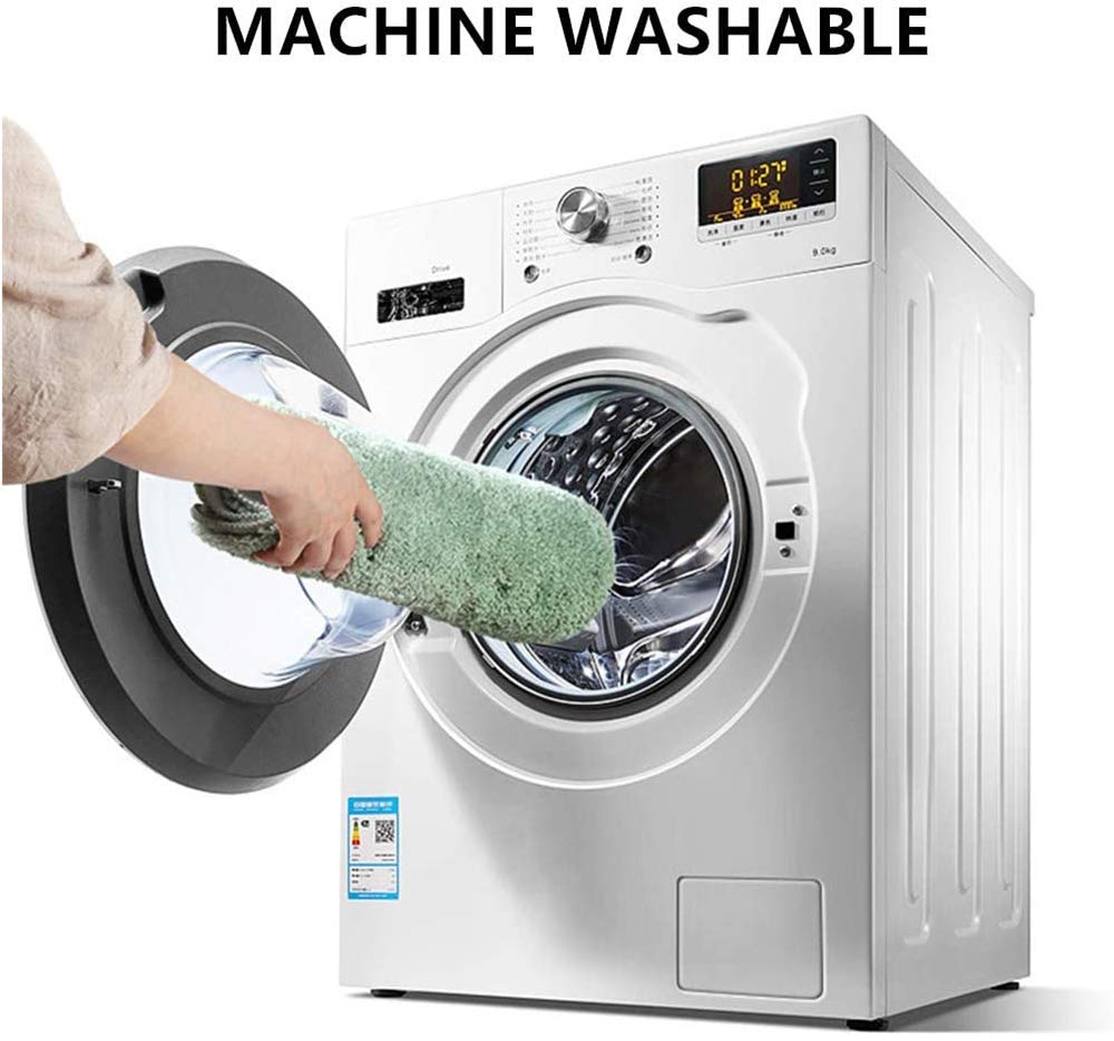 Tappeto da bagno antiscivolo in microfibra, morbido, verde, lavabile in lavatrice, 80 x 120 cm, ideale per uso domestico, ad asciugatura rapida, confortevole, assorbente
