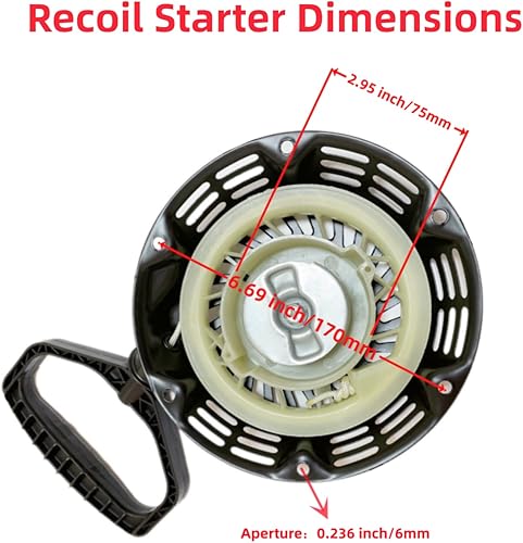 Miniatura 2 de 751-10955 Reemplazo de arranque de retroceso para MTD 161-JW 161-JWA Craftsman C-Cadet Hus-kee Troy-Bilt Yard Machines quitanieves Rep 951-10955