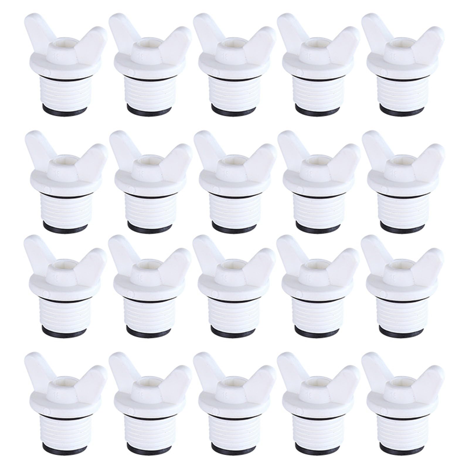 Tsophreniq E 20 Pack Industrial Plugs Reinforced Threads For Hot/Cold Water Pipelines Asy Installation Irrigation Structur Pip Plug