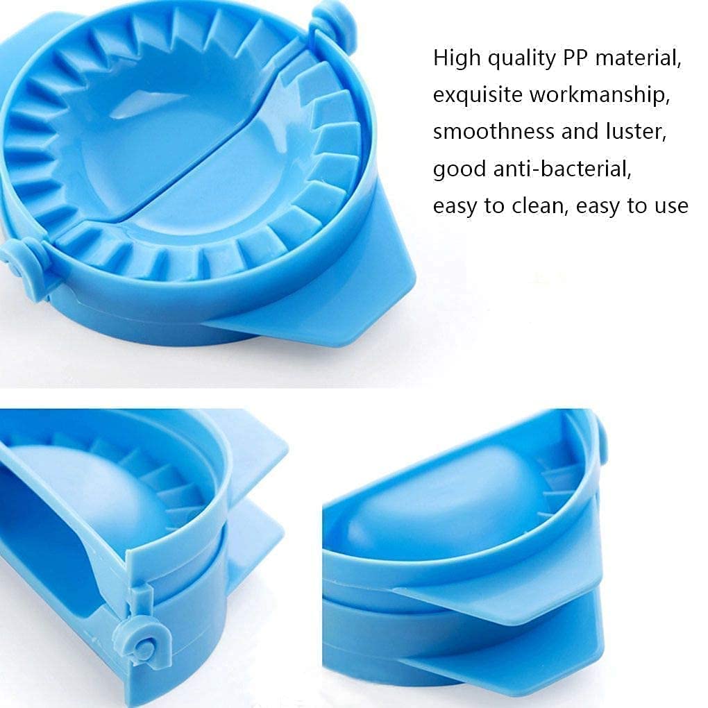 Amishri Plastic Momos Maker, Small Size Momos Maker Kit, Garijalu Maker Tools, Gujiya/Gujia Karanji Momos Maker Mould Machine Cooking Tool Multicolor (2 PCS) 2