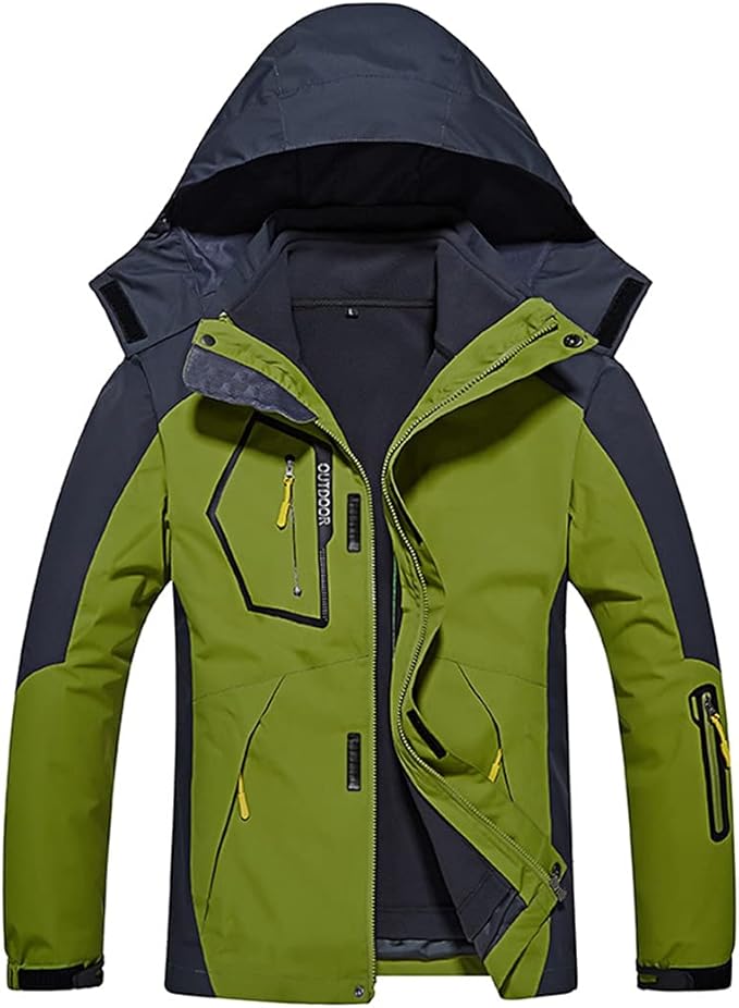 Amazon Co Jp アウトドアジャケット レディース メンズ マウンテンパーカー コート 防風 登山服 保温 登山ジャケット 撥水性 ウインドブレーカー フード付 取り外し可能 春 秋 冬 通勤 釣り ファッション