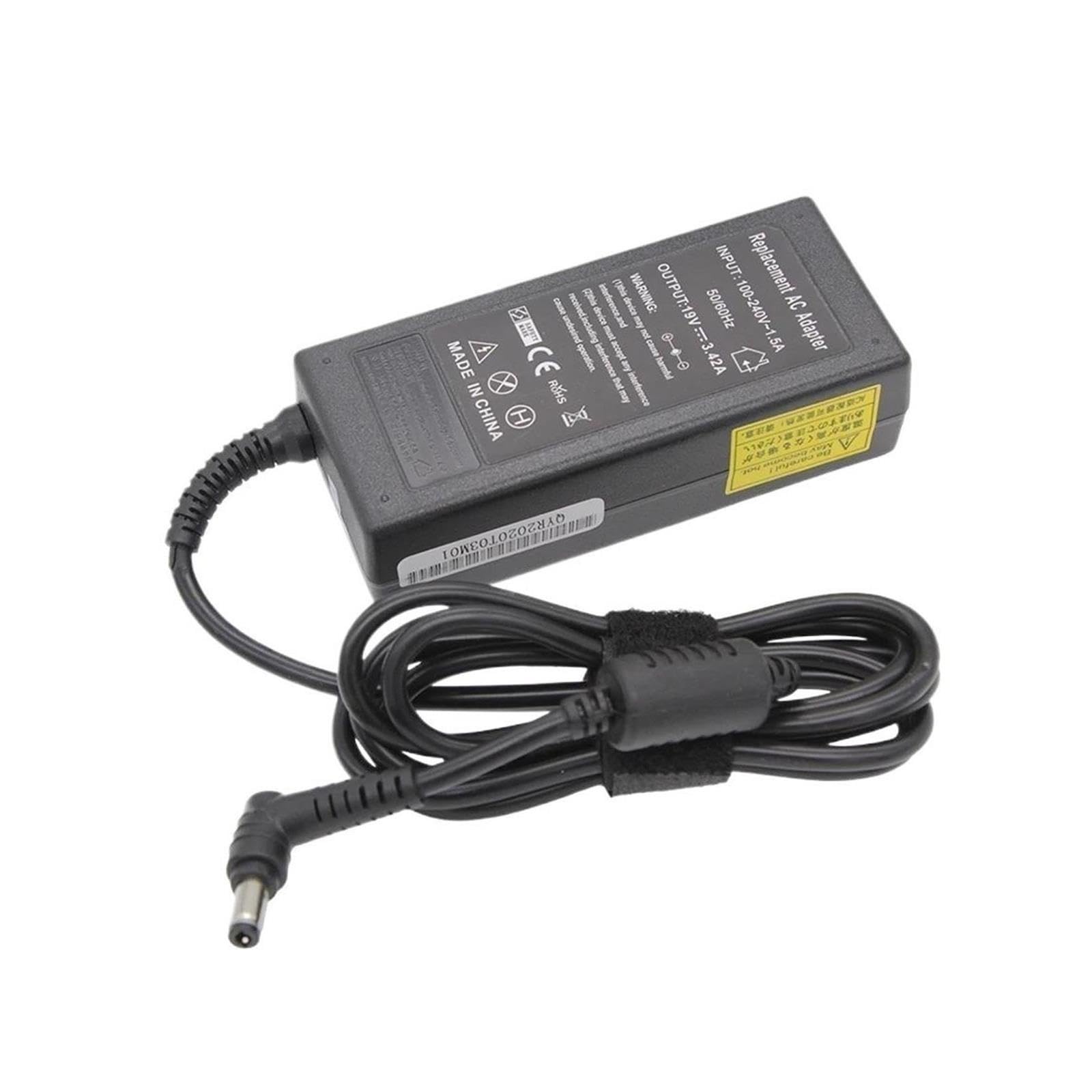 Adaptador De Cargador De Vuelta De CA De 19V, 3,42a, 65W, 5,5x2,5mm, Compatible con ASUS,X550C A450C Y481C V85 A52F X450 X450L X550V X501LA X551C X555 Power(with BR Plug)