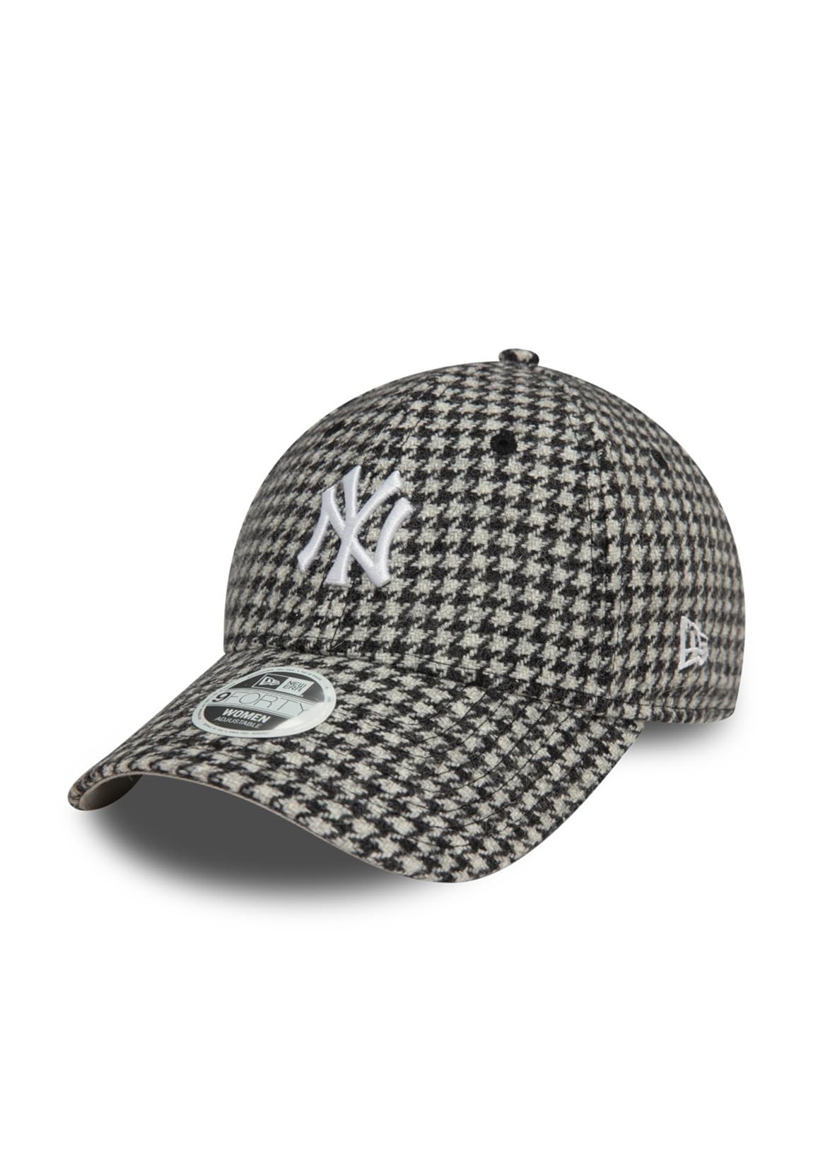 New Era 9Forty Womens Cap - Houndstooth NY Yankees Black