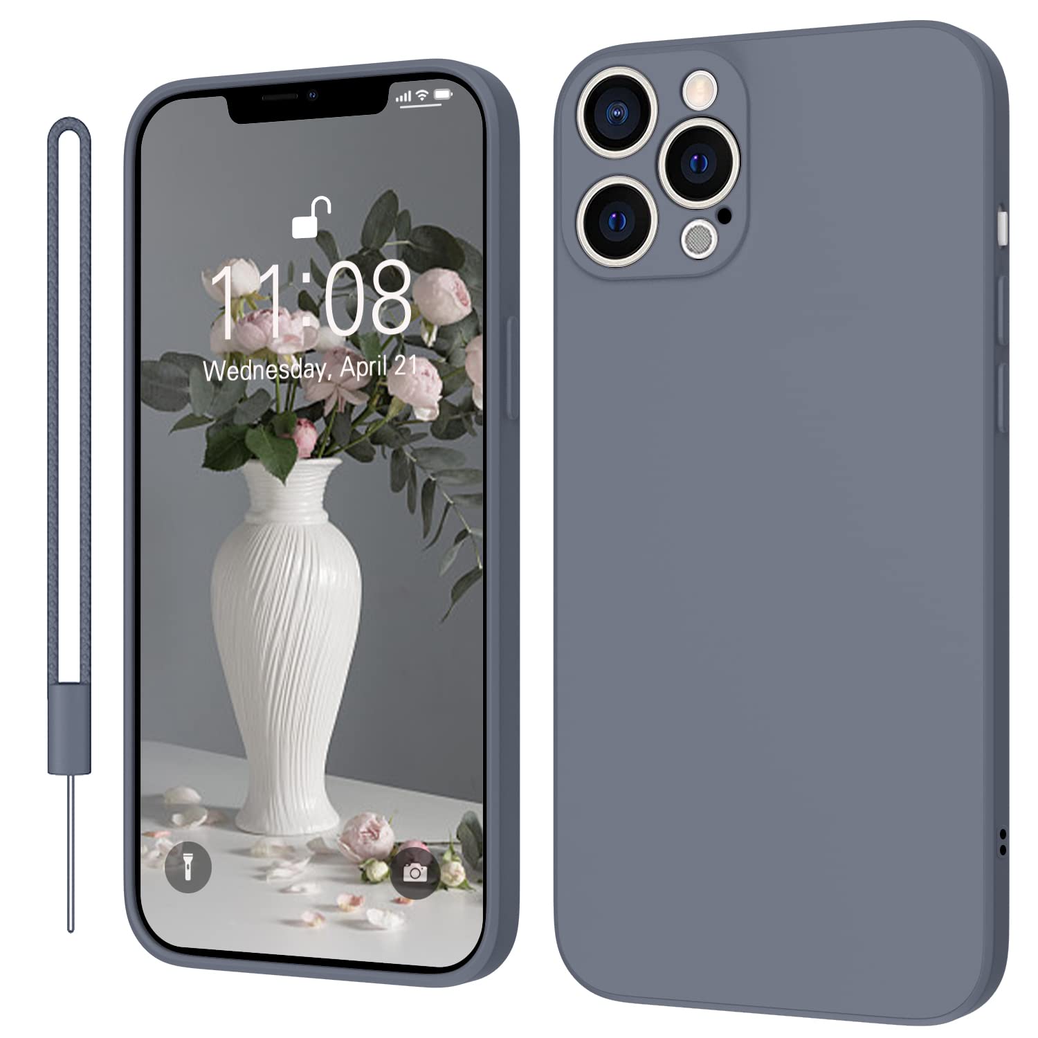 KPPIT Silicone Case Compatible with iPhone 12 Pro 6.1 inch protective case
