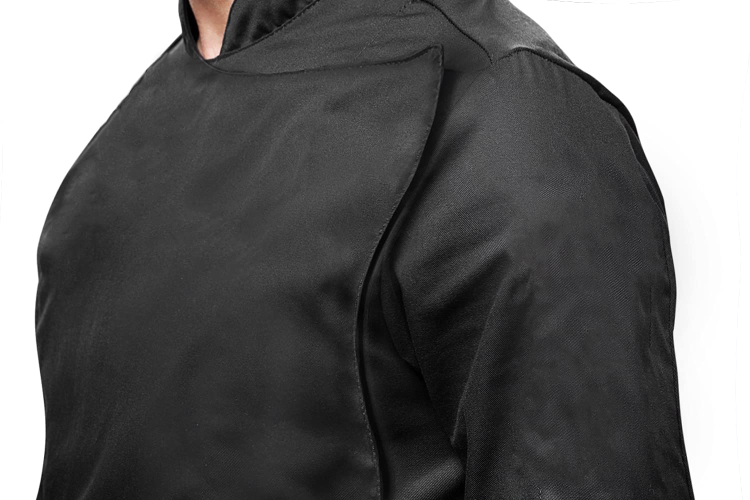 strongAnt Kochjacke Damen kurzarm Stretch mit Druckknöpfen oder Reißverschluss Kochuniform