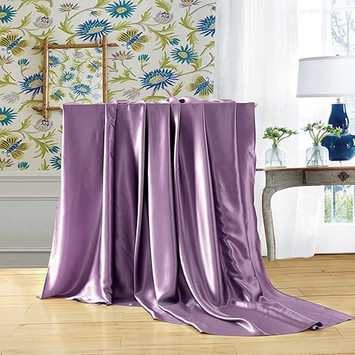 Miniatura 9 de LilySilk Sábanas de seda de morera de 4 piezas 19 sábanas de seda Momme 1 sábana encimera 1 sábana bajera y 2 fundas de almohada de seda Oxford