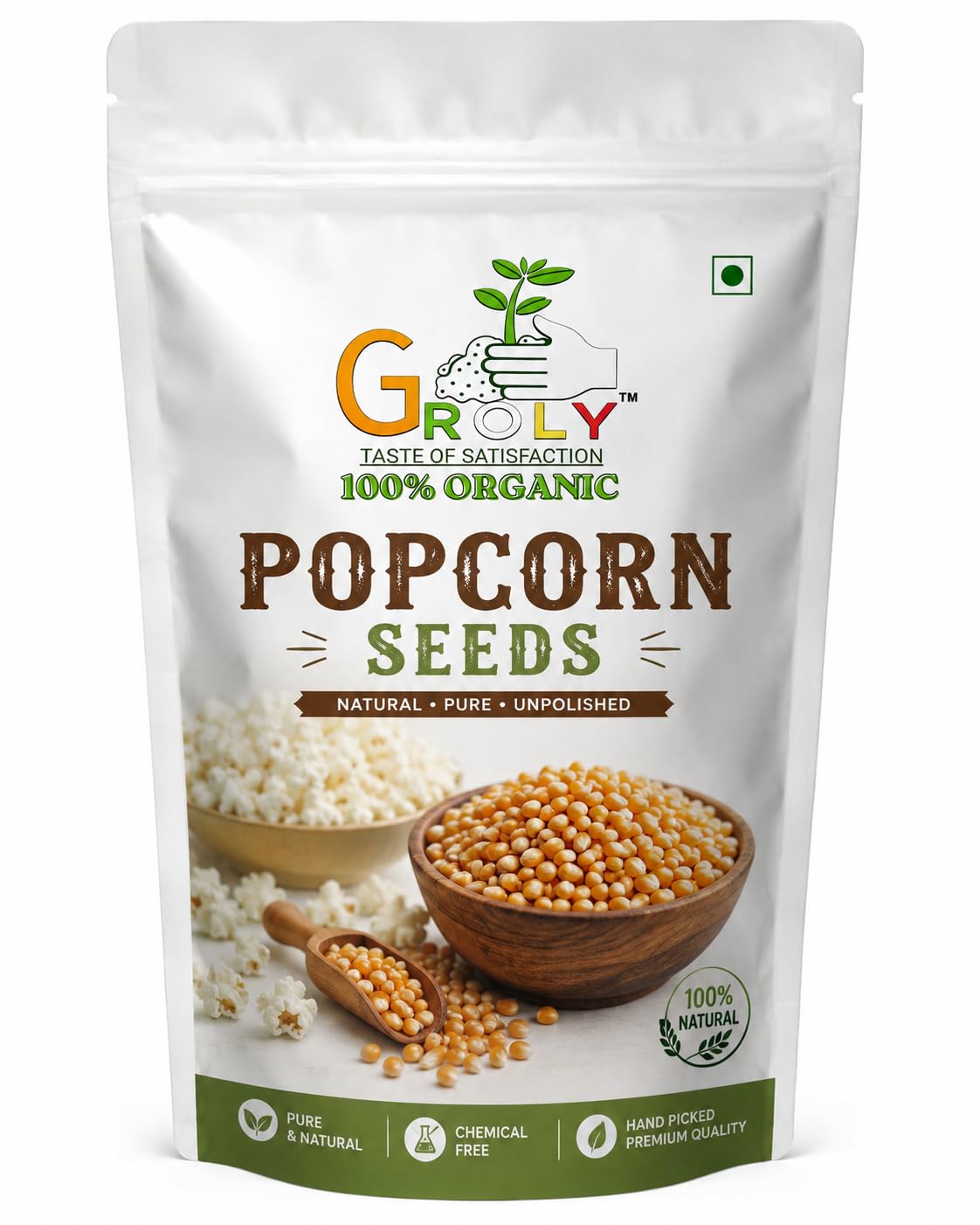 Groly Popcorn Kernels Seeds (250gm) | Gourmet Pop Corn Kernels for Healthy Homemade Popcorn | High Expansion, High Fibre, Gluten Free Snack-picture-33