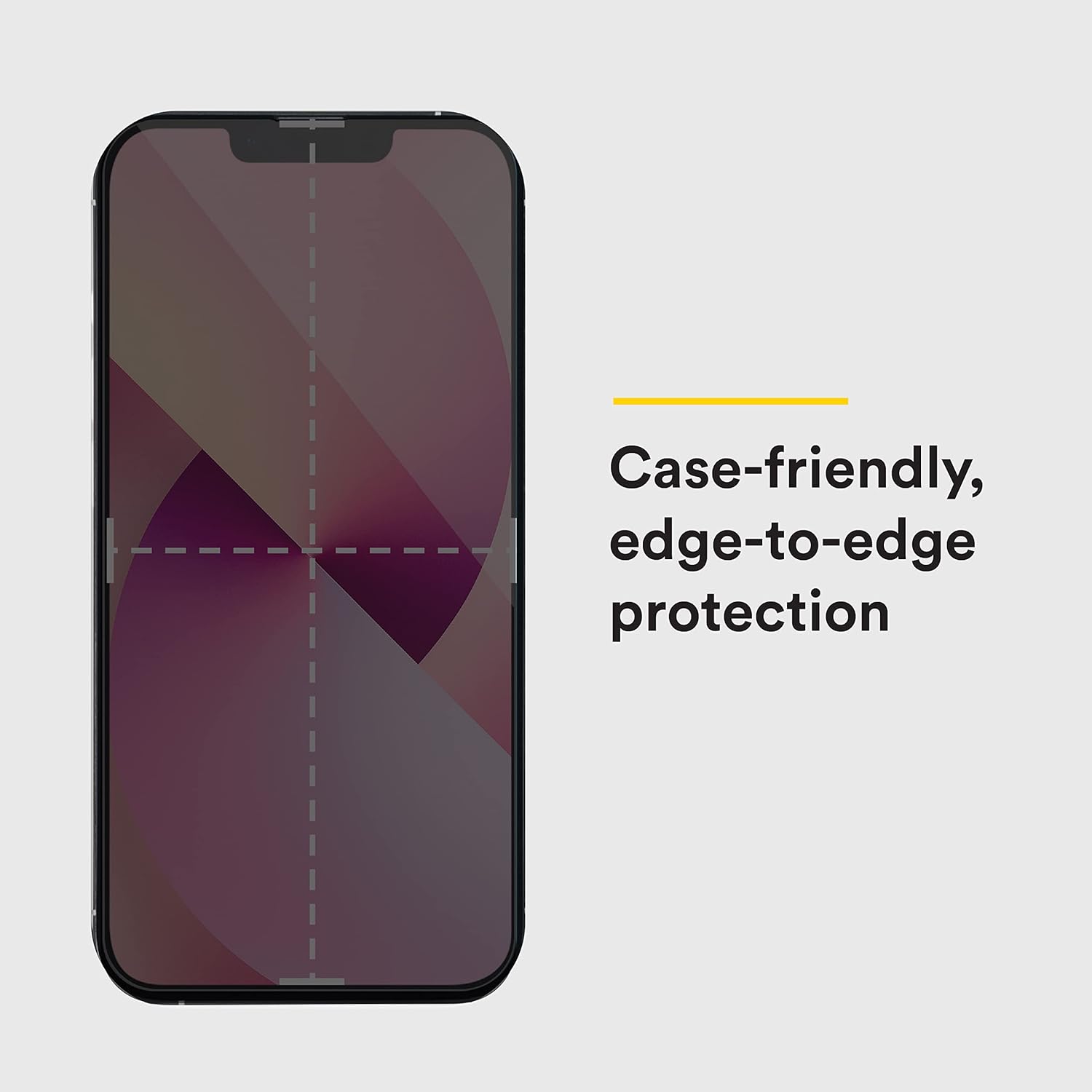 BodyGuardz Pure 3 プライバシースクリーンプロテクター iPhone 14用 2ウェイプライバシーテクノロジー 最大