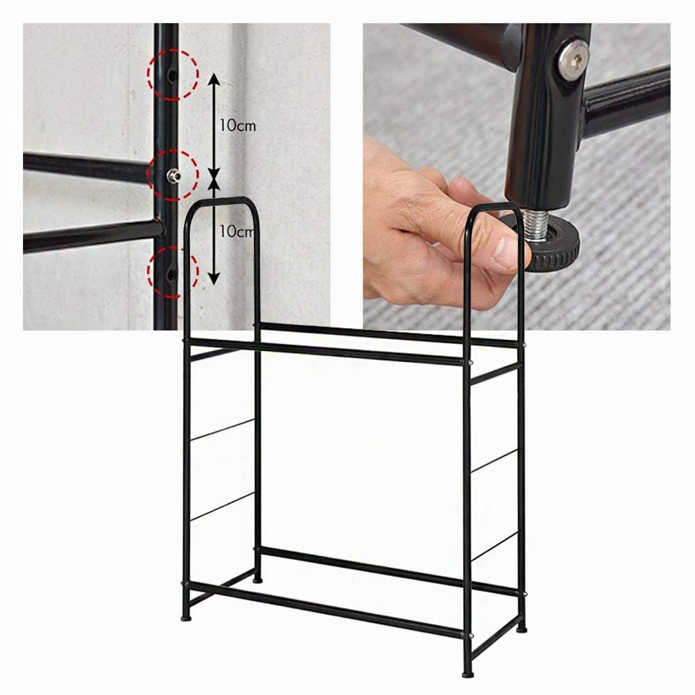 Froadp 107×46×117cm Scaffale Portagomme in Acciaio, Costruzione d'acciaio Tyre Rack in Due Strati per 8 Pneumatici, Supporti per Cerchioni, Scaffalatura Carico di 180KG per Garage Officina Magazzino