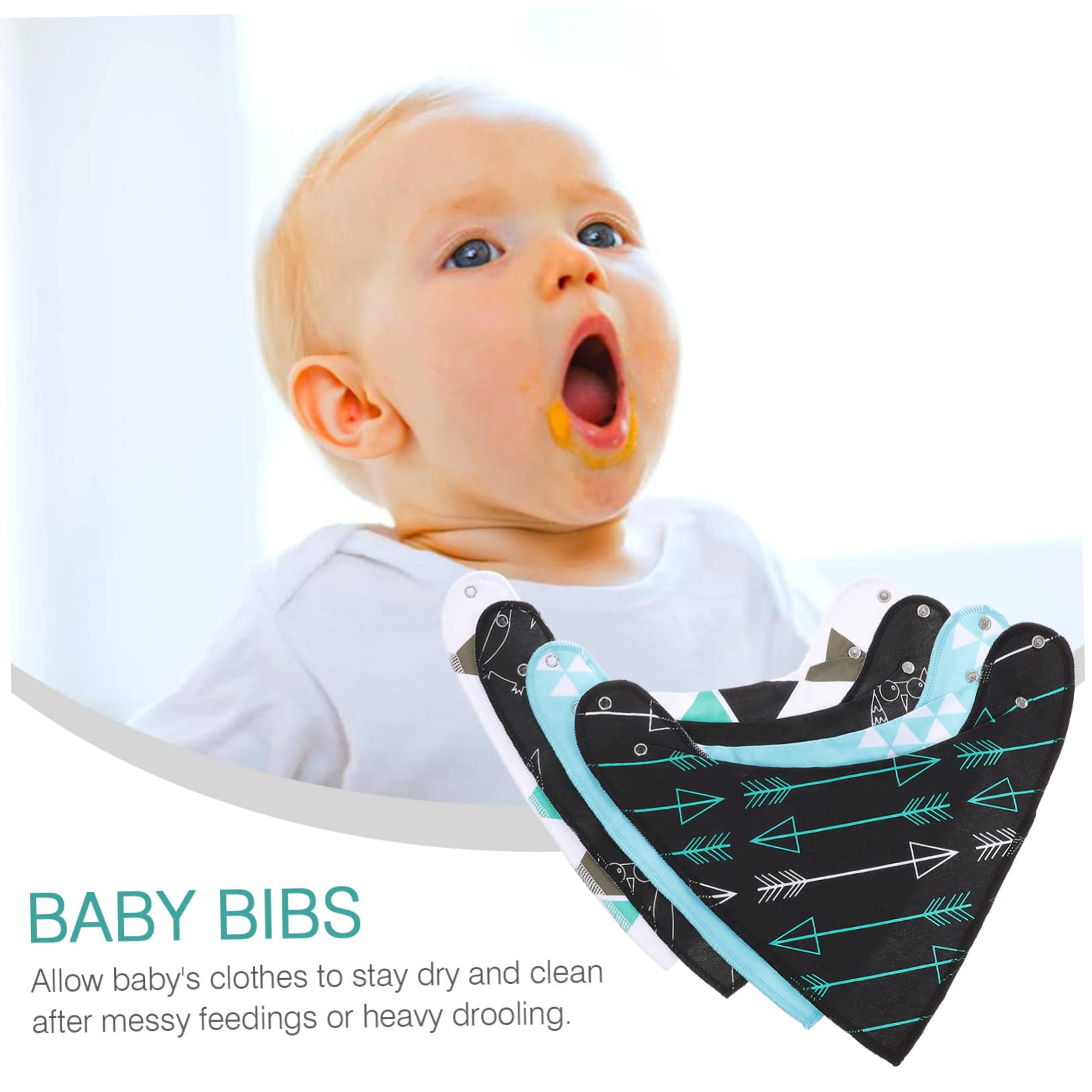 ibasenice Neugeborenes 12 Stk Lätzchen Dreieck Handtuch Mädchen Lätzchen Babylätzchen Baby- -Geschenk Baby Lätzchen 6 Monate füttern Doppelschicht dreieckiger Schal dribbeln neugeboren