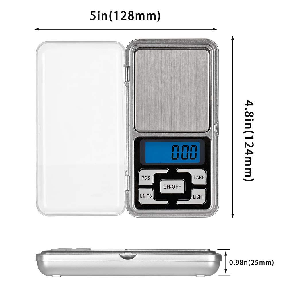 Mini Digital Electronic Pocket peso grammo LCD gioielli scala 0.01 g x 200 g