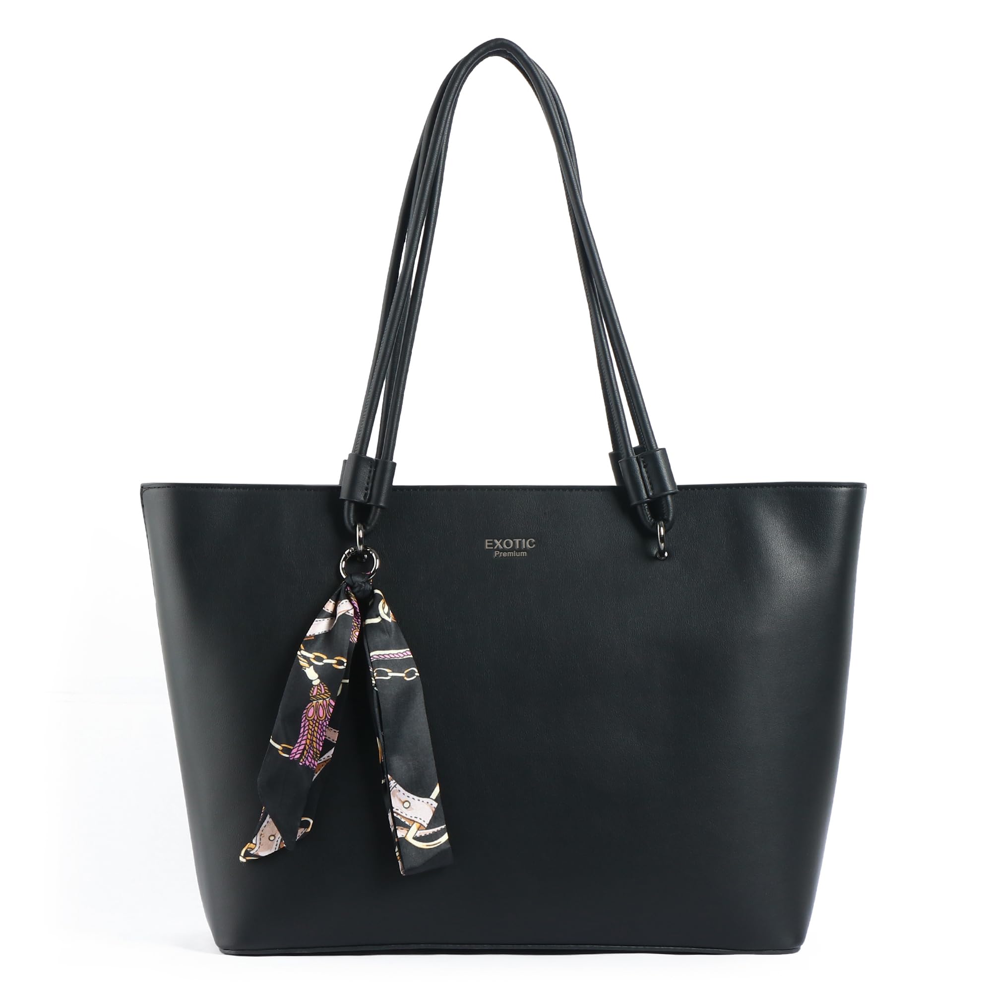 exotic Celeste Structured Tote Bag with Laptop Compartment | Premium Minimal Design | Multi-Section Interior | Everyday Work & Travel Tote-picture-39