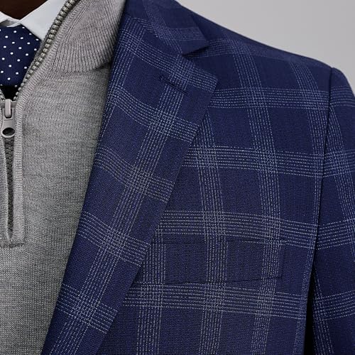 Haggar J.M Slim Fit Subtle Print Sportcoat Blue - image 3