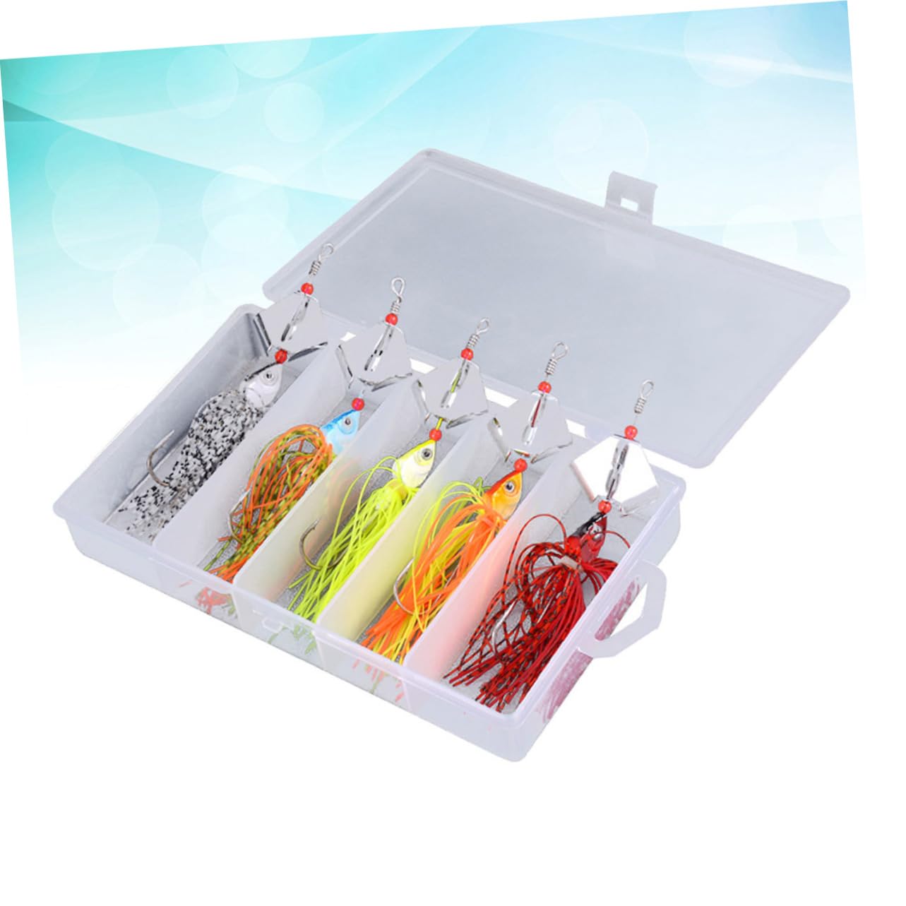 UKCOCO Leurres De Pêche À Glands Vsp Noel Swimbait Lys De Pêche Appâts De Pêche Leurres De Basse Pêche Au Bar Kits De Leurre Trousse De Pêche Accessoires De Pêche Colorful