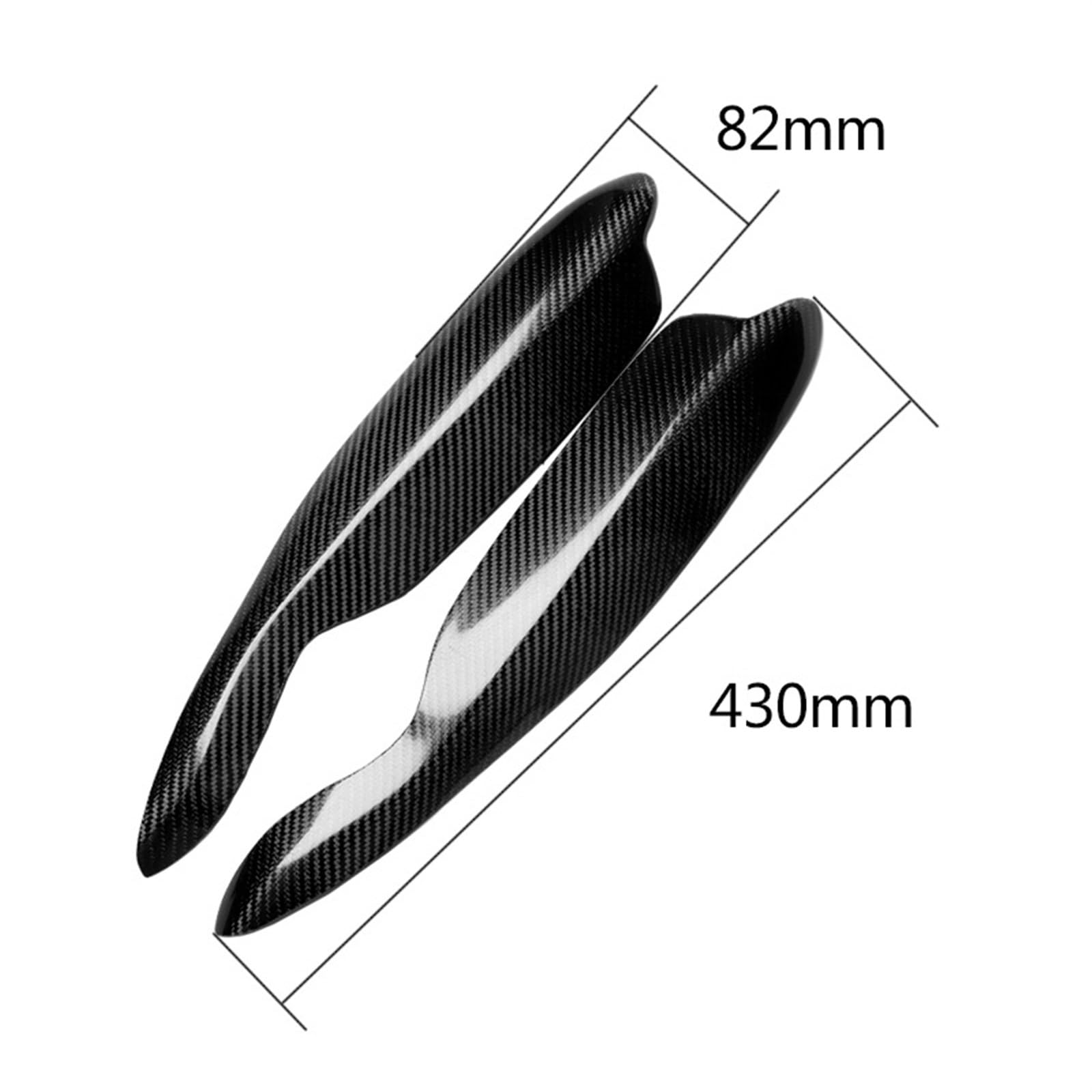 Naklejka na reflektor samochodowy z włókna węglowego, na powieki, Compatible With Mercedesa-Benz Smart, Fortwo W451 2007-2014 ABS, na powieki