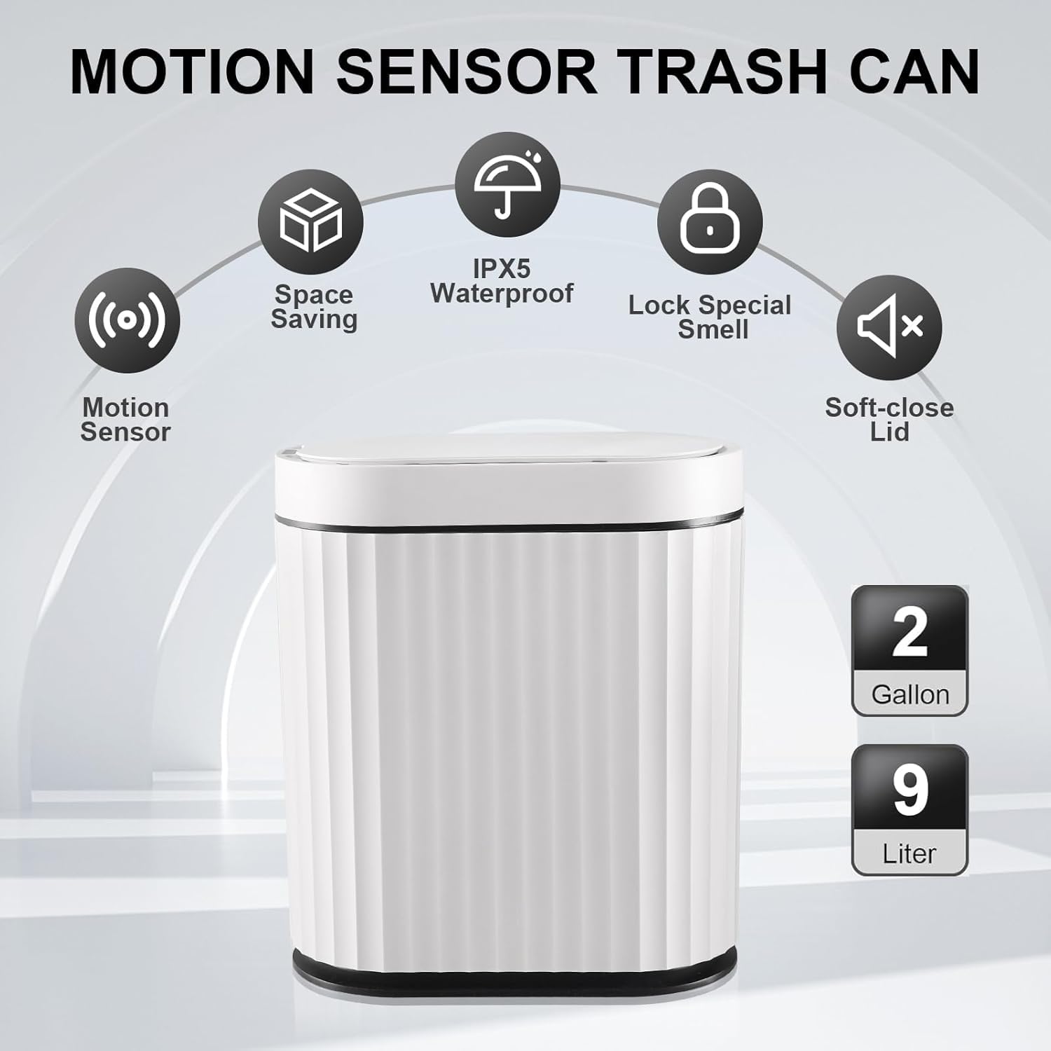 Touchless Trash Can - Gold Motion Sensor -4 Touchless Trash Can - Gold Motion Sensor -4