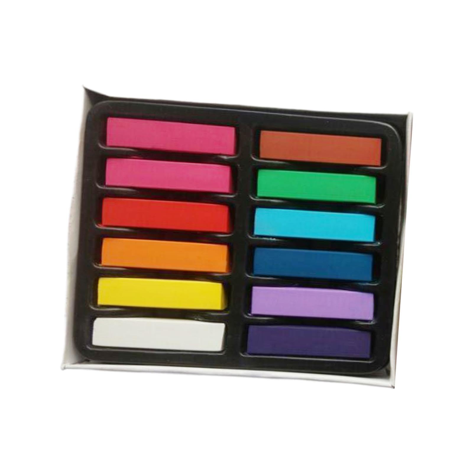 4xTemporäre Haarkreide, Temporäre Haarfarbe, 12 Farben, Haarfarbe, Kreide, Waschbare Haarfarbe für Mädchen, Jungen, Halloween, Cosplay Part