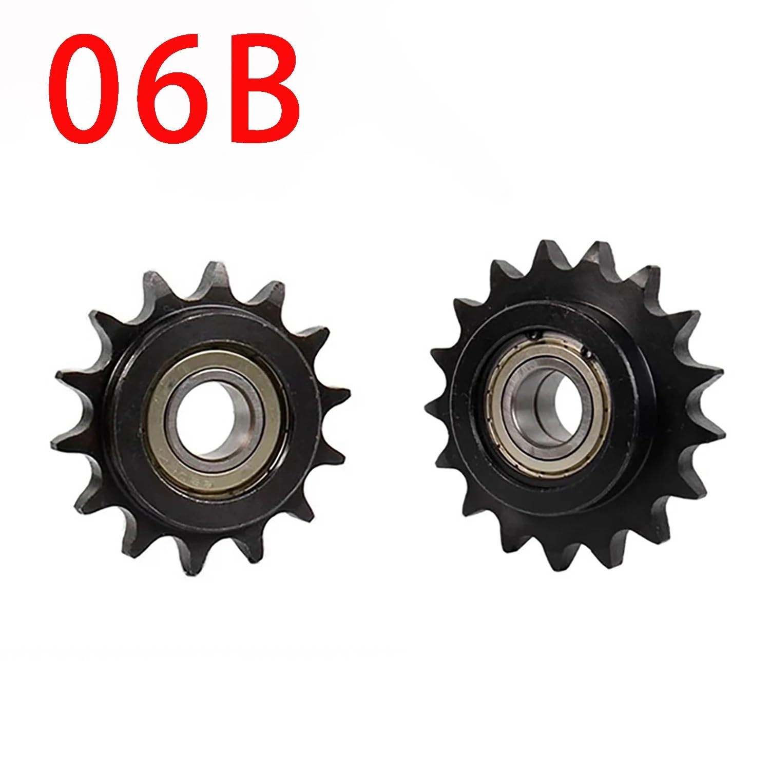06B Chaîne de Transmission avec Pignon et Double Roulement Simple 12 Dents Diamètre Intérieur 10mm