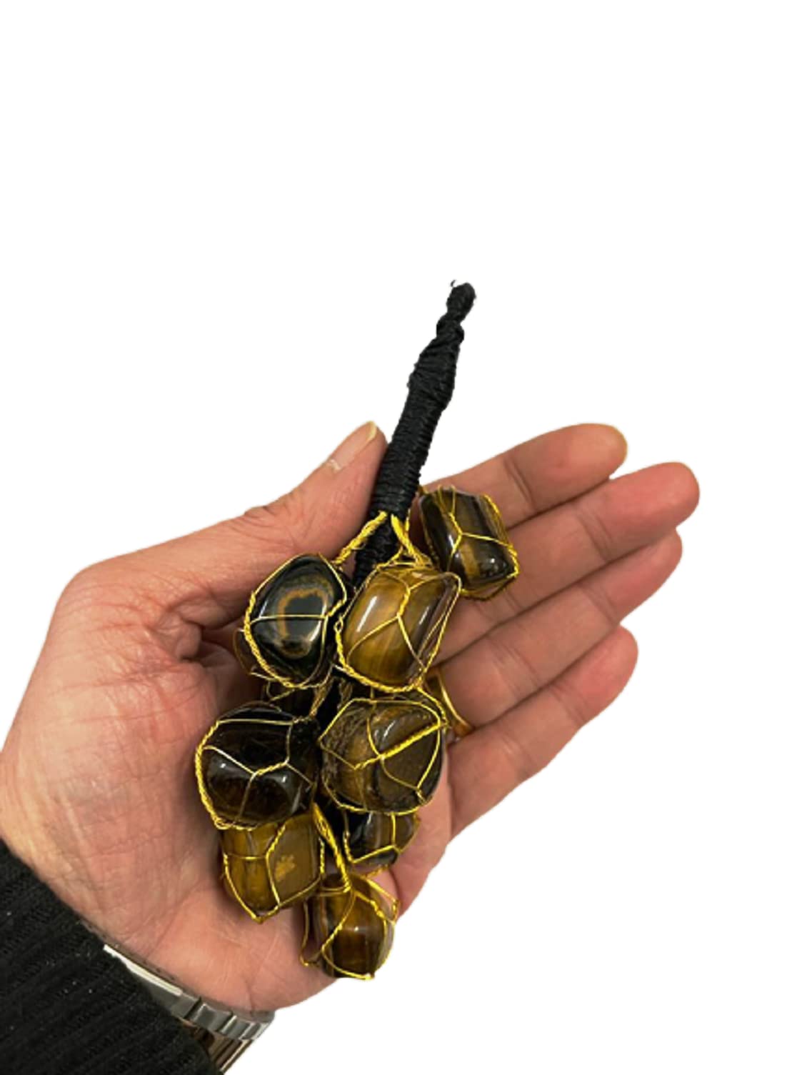 numeroastro Tiger Eye Tumble Stones for Car Hanging & Door Hanging for Chakra & Crystal Healing (1 Pc) (B0BRJF5VWK) Amazon Price History, Amazon Price Tracker