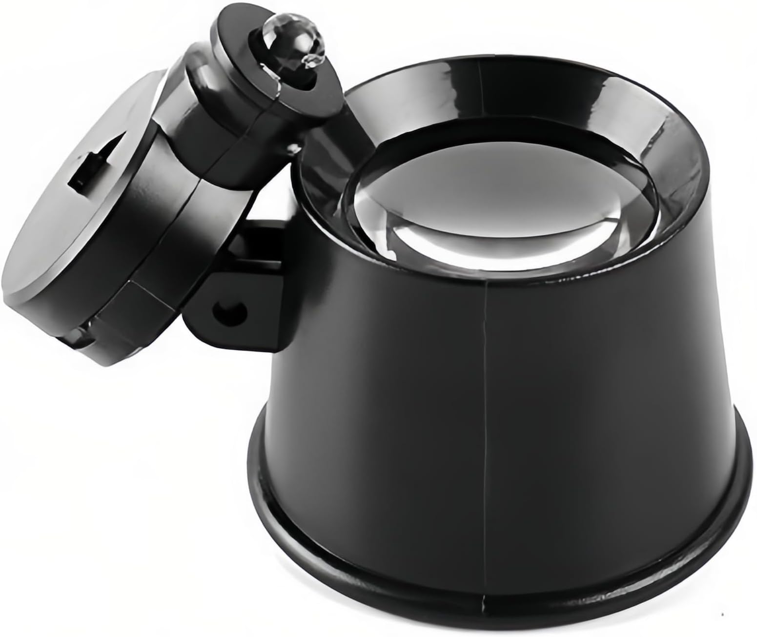 10X Eye Loupe with LED Light, Magnifying Eye Loop Stand LED Illuminated Portable Jewelers Loupe Magnifier (10X)
