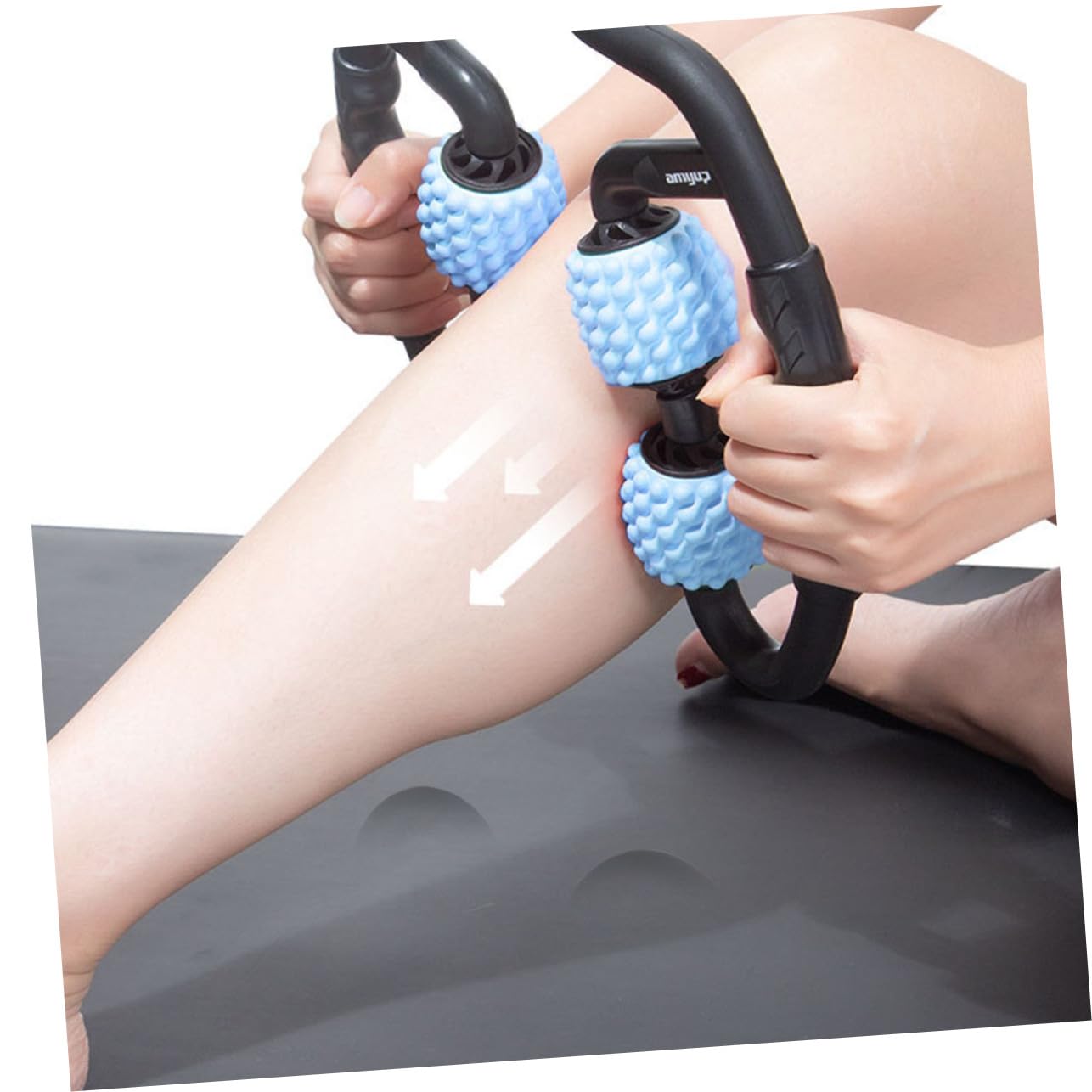 Rullo Massaggiatore Larghezza Regolabile per Muscoli Gambe Struttura Elastica in Pp e Design Unico per Rilassare i Muscoli e Alleviare Dolori, per Yoga e Stretching