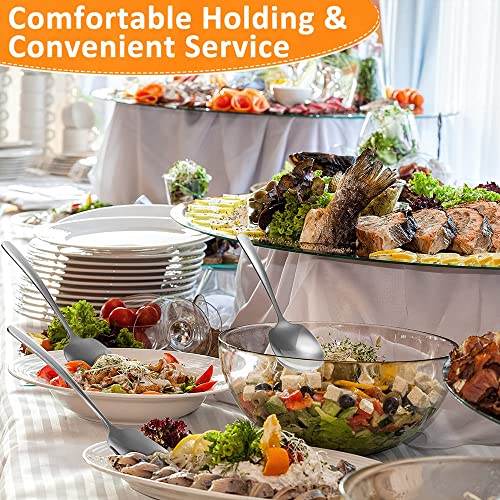 2 Pieces Stainless Steel Large Buffet Serving Spoons, 25.5 x 7.5cm With Long Handle, Dishwasher-Safe for Kitchen, Restaurant, Banquet - Image 5