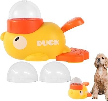Interactive Duck Shaped Puzzle Food Dispensing Toy | Slow Feeder Dog Bowl Interactive Duck Shaped Puzzle Food Dispensing Toy,Drakes Shape Cat Feeders for Entertainment, Playing
