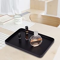Vista 6 de Bandeja de tocador para lavabo de baño, bandeja grande de resina para baño, organizador de perfume rectangular, bandeja decorativa para tocador