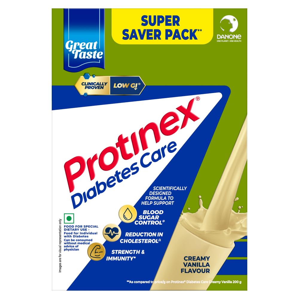 Protinex Diabetes Care - with Protein and High Fiber for Blood Sugar Control - 1kg (Vanilla flavor)