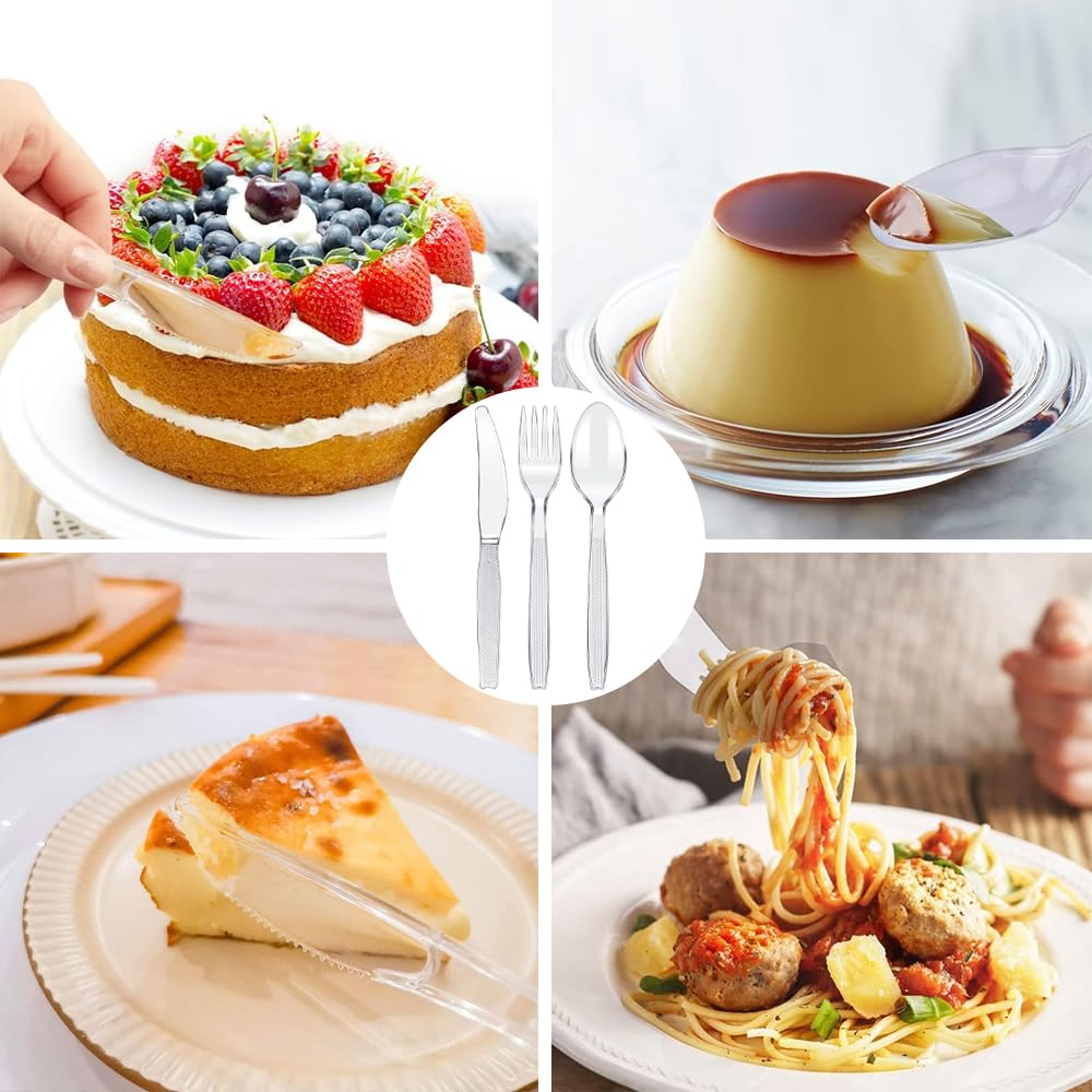ASIRYVA Lot De 100 Cuillères Jetables En Plastique 9,5 Cm – Mini Cuillères Dessert Réutilisables, Fêtes & Pique-Niques