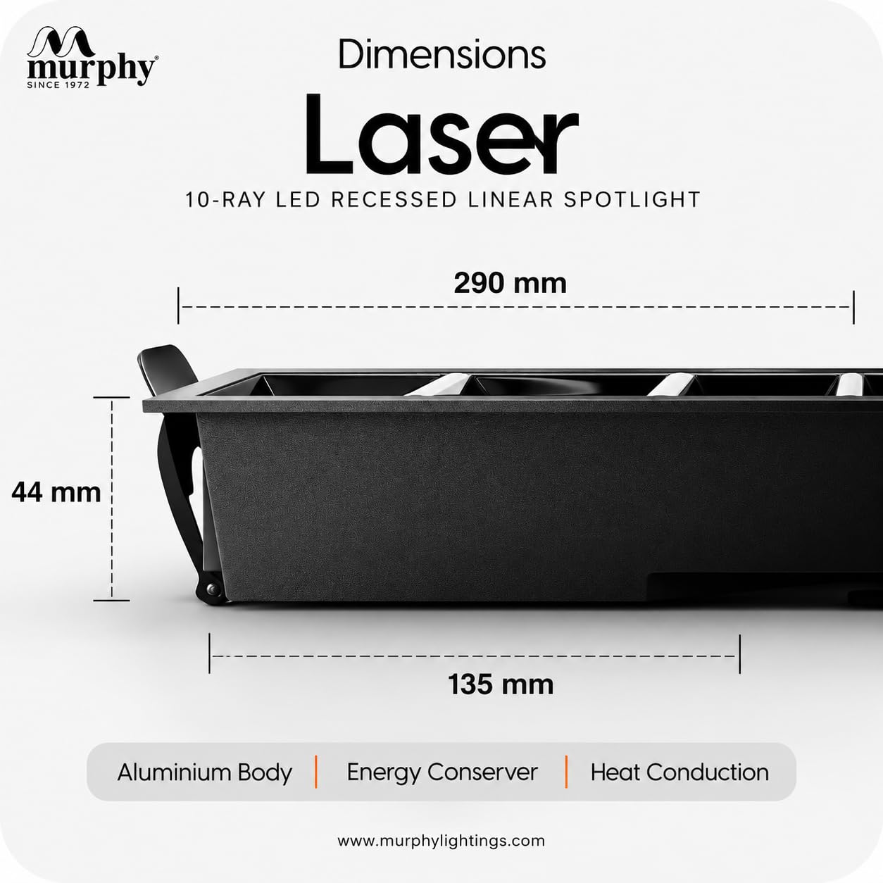 Murphy LED Spot Light - Black Finish, 20W -3