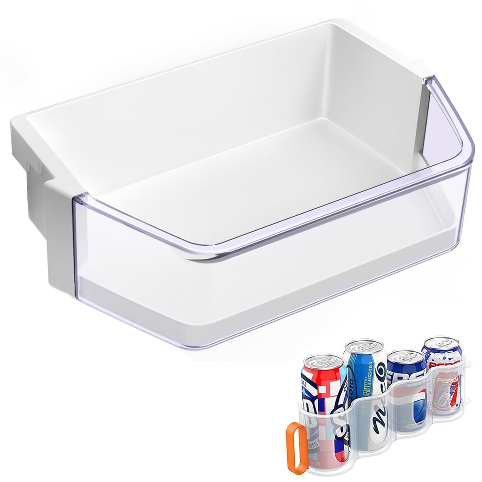 UPGRADED WPW10493524 Refrigerator Door Bin Compatible With Whirlpool Refrigerator Door Shelf Bin W10493524 Door Bin Whirlpool Fridge Door Shelf Replacement WRF736SDAM14 WRF736SDAM13 Door Shelf