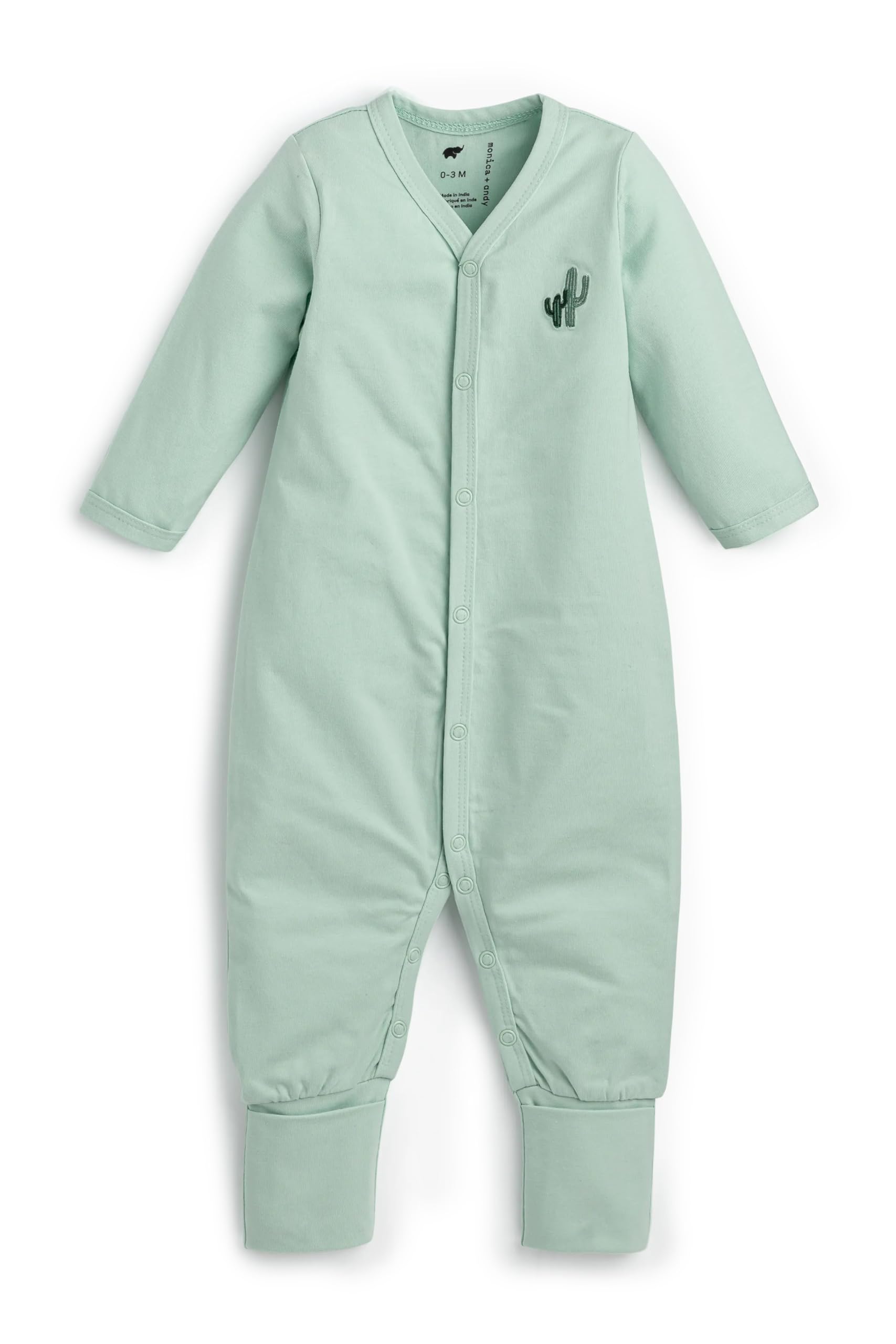 monica + andy On the Go Baby One Piece, 100% Organic Baby Clothes for Girls &amp; Boys, Sizes For Preemie, Newborn, &amp; Infant