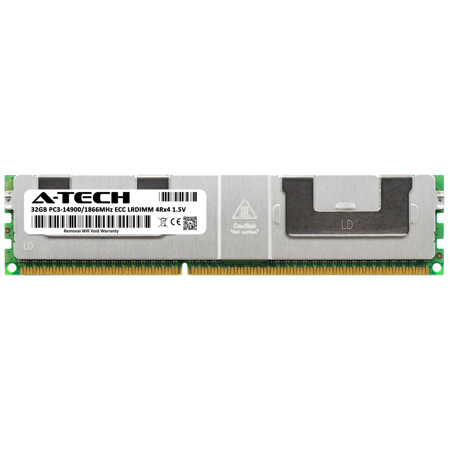 A-Tech 32GB DDR3 1866MHz PC3-14900L ECC LRDIMM 4Rx4 Quad Rank 1.5V