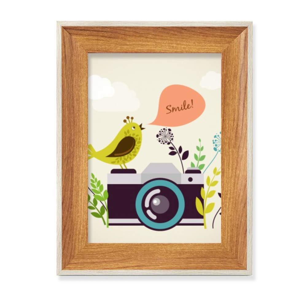 Cadre photo bois oiseau salutation pour sublimer votre decoration de bureau
