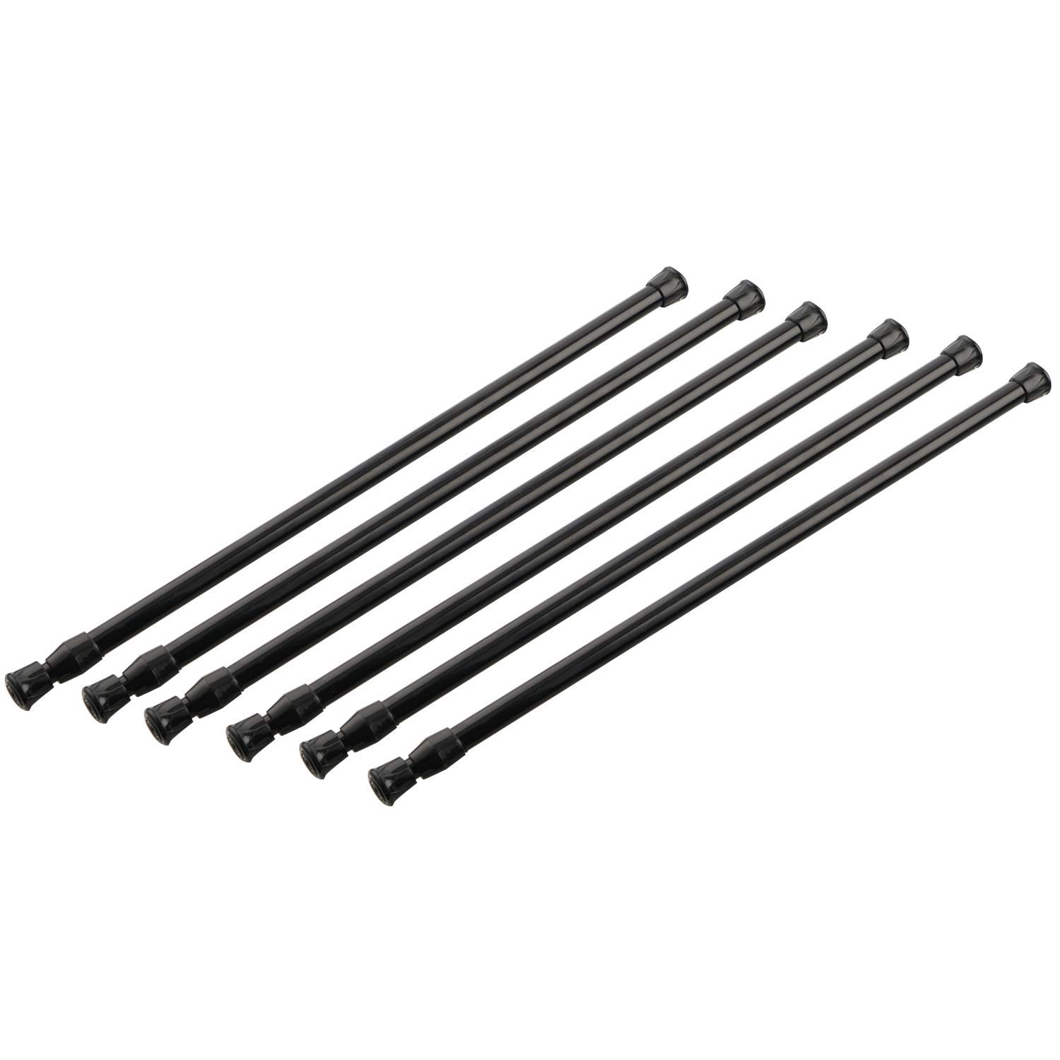 YUNXCNA, 2-delige telescoopstang om te klemmen, gordijnklemstang, 40-70 cm telescoopstang, klembare gordijnroede, klemstang zonder boren, voor douchegordijnroede, kleerhanger, wit