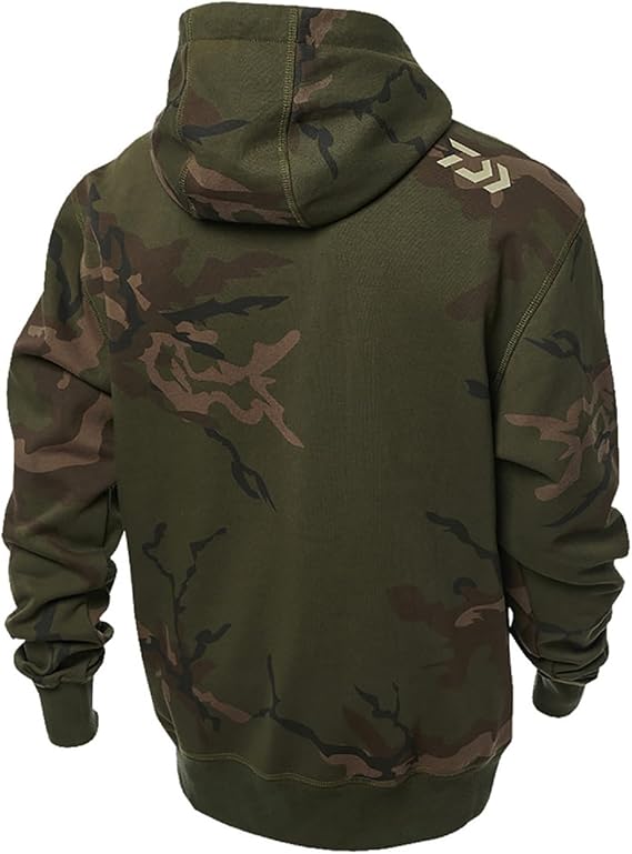 Sweat à Capuche Camouflage Vert Daiwa Taille XXL – Neuf Avec étiquettes, Pêche