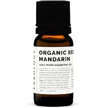 Erbology 100% Organic Pure Red Mandarin Essential Oil 0.34 fl oz - Calming & Rejuvenating - Small Batch - Sustainably Sourced Straight from Farm in Italy