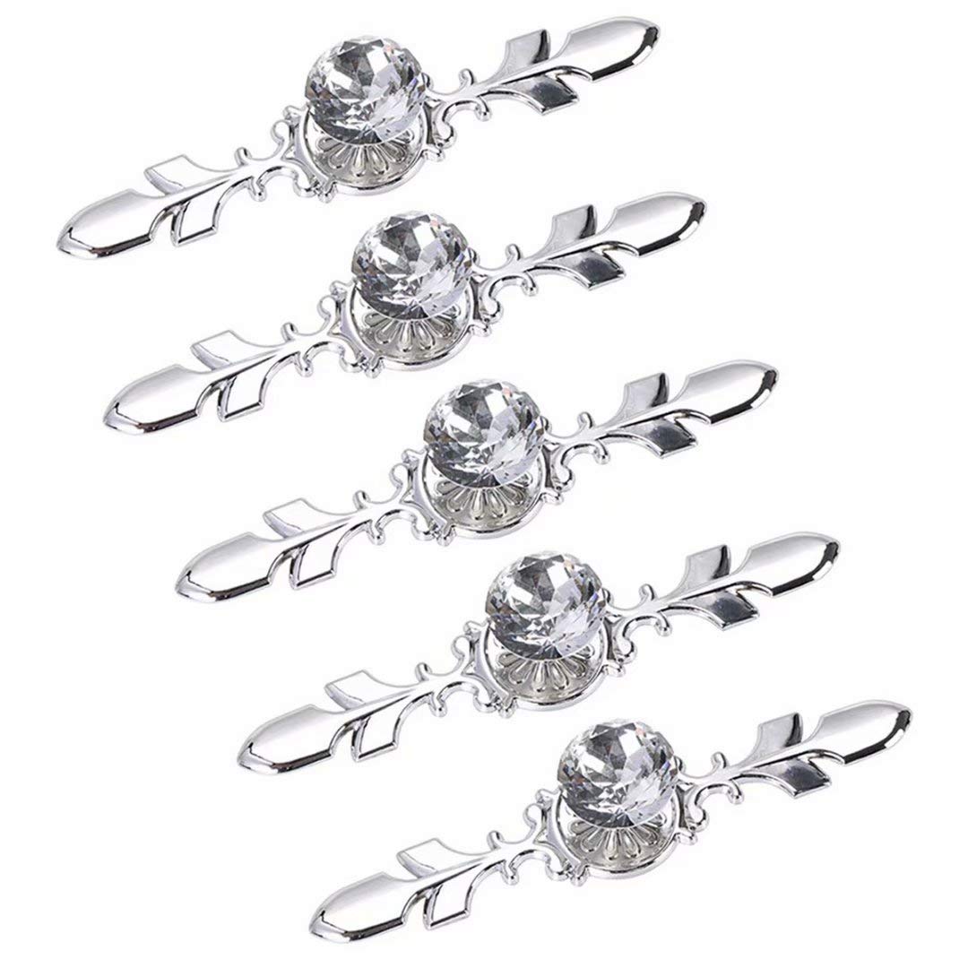 Boutons de Commode en Cristal de Verre 120mm Éclat Élégant pour Cuisine