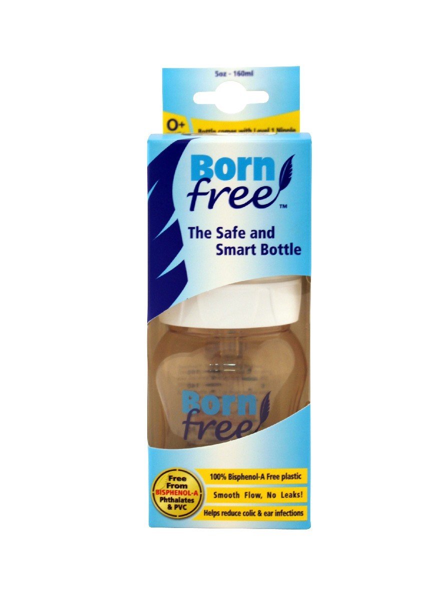 BORN FREE Bottle, Wide-Neck, BPA-free Plastic, 5 oz.