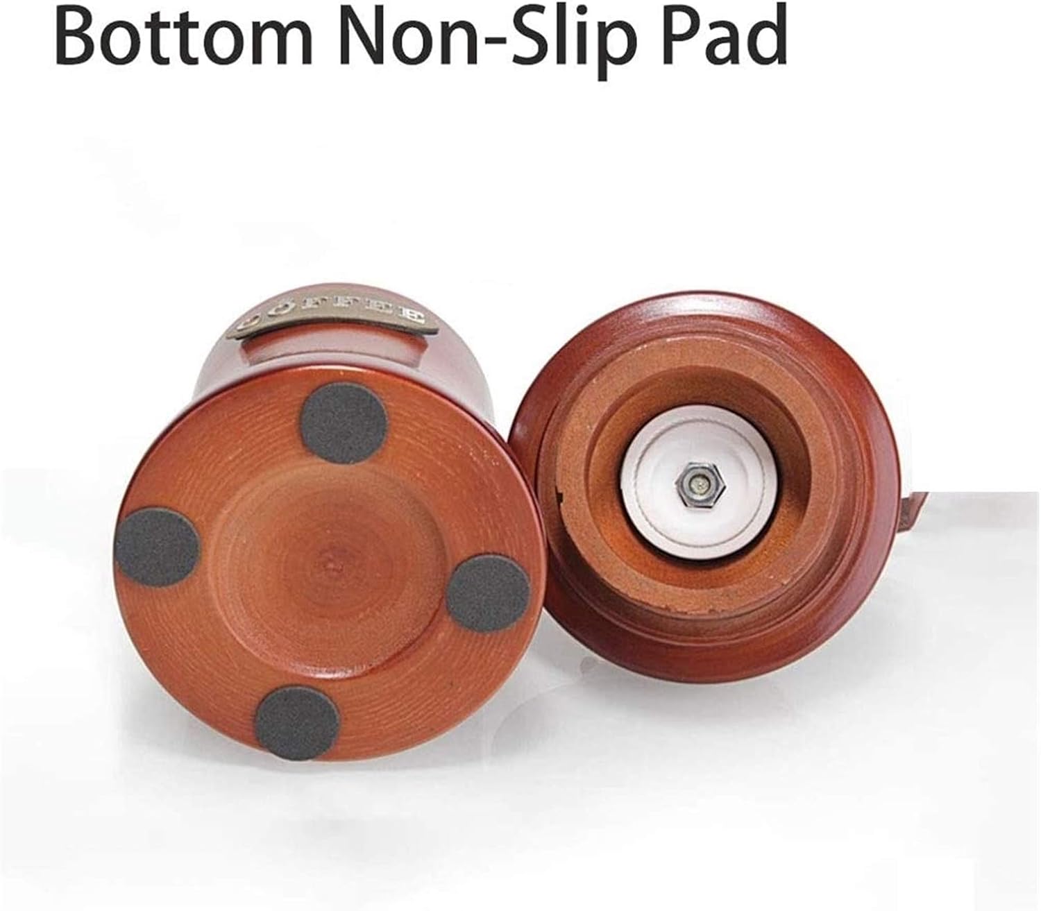 Manual Coffee Grinder with Adjustable Setting - Conical Burr Mill Brushed Stainless Steel Whole Bean Burr Coffee Grinder for Drip Coffee